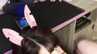 Cute brunette fucking