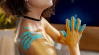 alejastorm hot body in gold