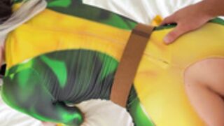 Sweetiefox gets fucked in both holes