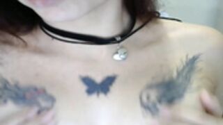 spit_queen spitting on tits