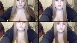 Cinderella_story tit play, pussy play, dildo sucking with gobs of spit in cam recording 2017-04-27 064908