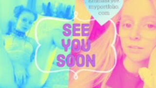 emmasky69 teasing feet with legs spread open