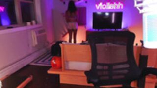 Violishh lame public tease