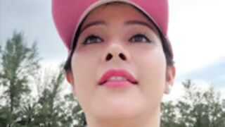 MissVogue_010 - Nude public beach walk and fingering