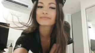 avabrooks 01112024 handbra policewoman cosplay