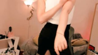 Yourfrenchteacher Pour Oil On Her White Shirt