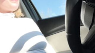 Savannah Solo Masturbates in Car