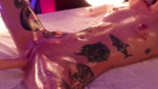 ZoeMils Full Body Covered With Squirt