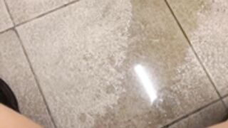 Mina-Mi Pee Squirt In College Washroom