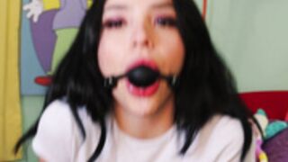 Marianacruzz OF Gagball Bouncing Ride
