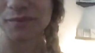 Janneyb45 teasing her nice breasts