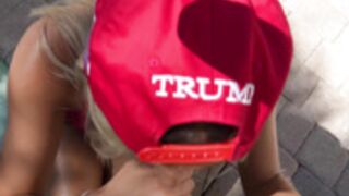 Ambie Bambie OnlyFans Trump MAGA Teen BJ & Facial