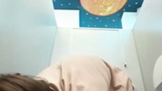 Lia__Love 10/12/2024 - Public toilet squirt