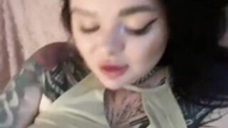 Beautiful mommydimitrescu shows massive tits in public