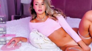 BrownEyes aka Miss_Vii - Pink shirt and naked pussy