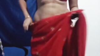 Hoty_sonia teasing in red outfit