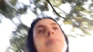 Morguissz showing pussy in public walk