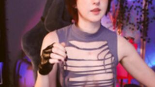 Rory_Pink  after cutting her clothes