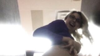 Squirting In Public Toilet