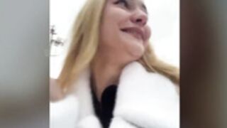 Lana shows tits to stranger