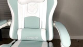 Baristajazx Dildo Fuck and Squirt on Chair