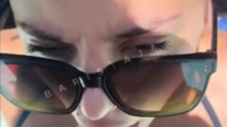 Baristajazx pool blowjob