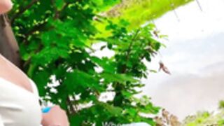Sasha Sparrow suck big dig and sex in outdoor