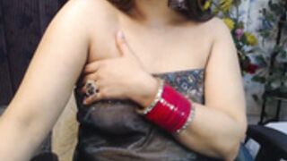 Mahimagic_doll Boobs Show in Saree