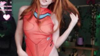 Rory_Pink cos Asuka and being topless