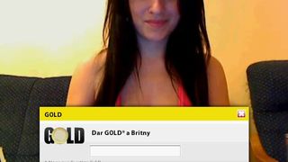 Britny big tits brunette flashing boobs