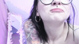 Tara (Bella) with a dildo all the way up her ass