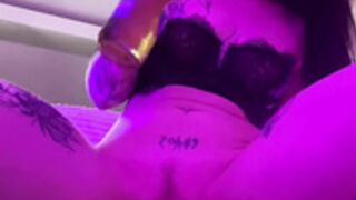 Tara (Bella) with a dildo up her ass and beer in her ha