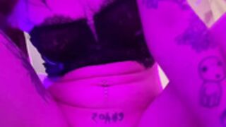 Tara (Bella) with a dildo up her ass and beer in her ha