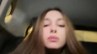 Cherry____Pie masturbates in public taxi