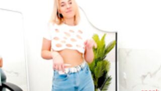 gloria_blush 220318 cut-up top, glorious titty exposure