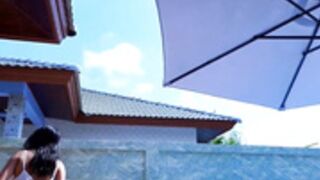 Katie_dierse & lovely_misa swimming pool couple show