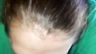 Chubby chick sucking BBC like a pro