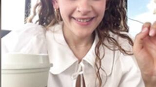 Alana15 in public with dildo