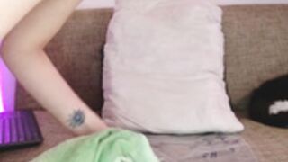 latin brunette haru_blossom big tits shaved pussy