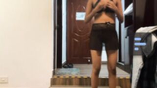 Mallufromindia transparent bikini dare show in hotel.