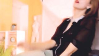 April_o_Nill milf tease dance transparent blouse