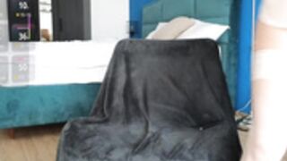 Classynikki stockings, heels and pussy rubbing