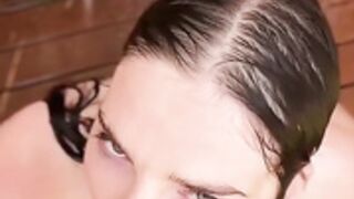 Reislin Nude Blowjob Dildo Shower
