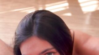 Brenda Trindade POV Blowjob with cum on tits