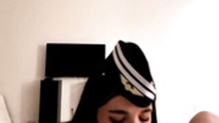 Arikytsya flight attendant cosplay sextape