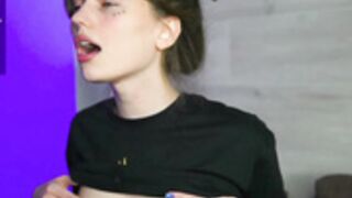 Hoolybunny ahegao closeup and tits drooling