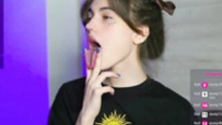 Hoolybunny ahegao closeup and tits drooling