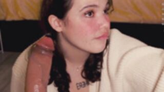 Chery_Lady22 - Curvy Brunette Deepthroats Dildo