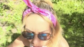 21sweetsunny - Blowjob in the garden