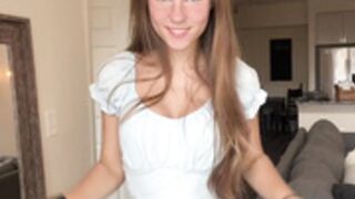 Anya Matusevich Cute dress striptease